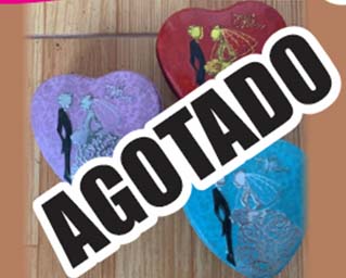 COFRE LATA CORAZON NOVIOS