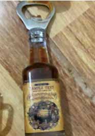 ABRIDOR WISKY CON ETIQUETA