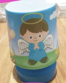 LAMPARA BAUTIZO CELESTE