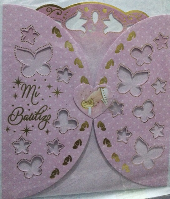 TARJETA ROSADO BAUTIZO