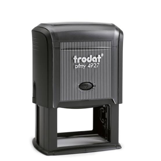 SELLO RECTANGULAR TRODAT 4927 NEGRO 60X40 MM