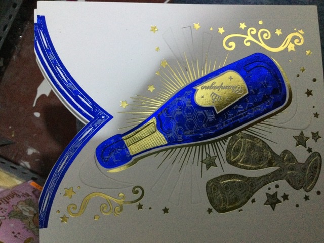 TARJETA BOTELLA AZUL Em359