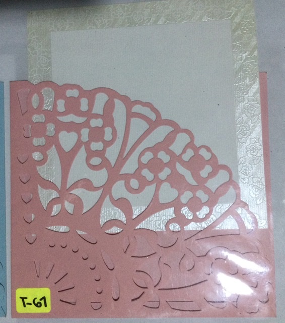 TARJETA ABANICO ROSADO