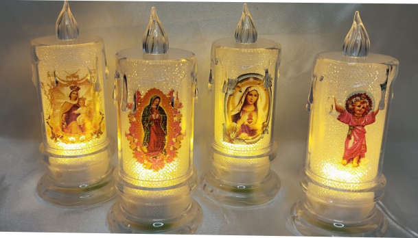 VELAS LED  SANTOS 11CM PR913