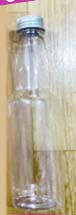 BOTELLA LARGA PLASTICO PLATEADO