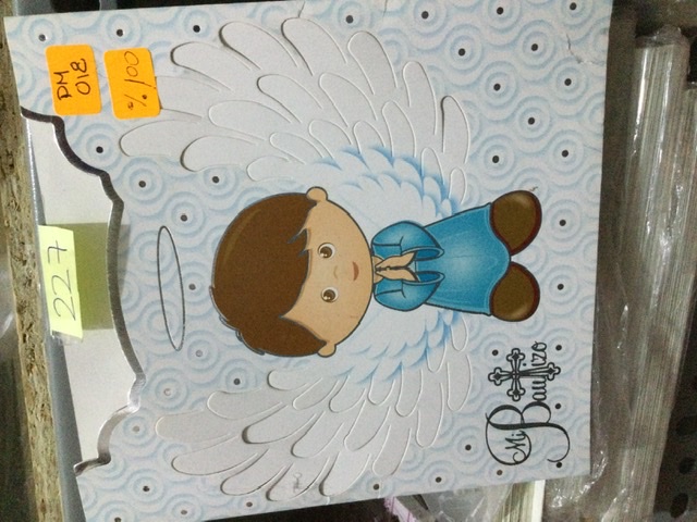 TARJETA ANGEL CELESTE BAUTIZO LUIS
