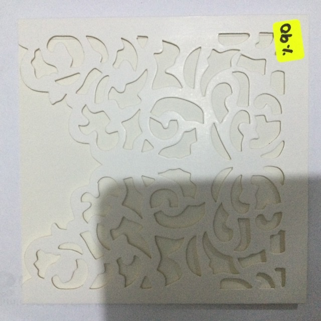 TARJETA CUADRADO CALADO FOLCKOTE