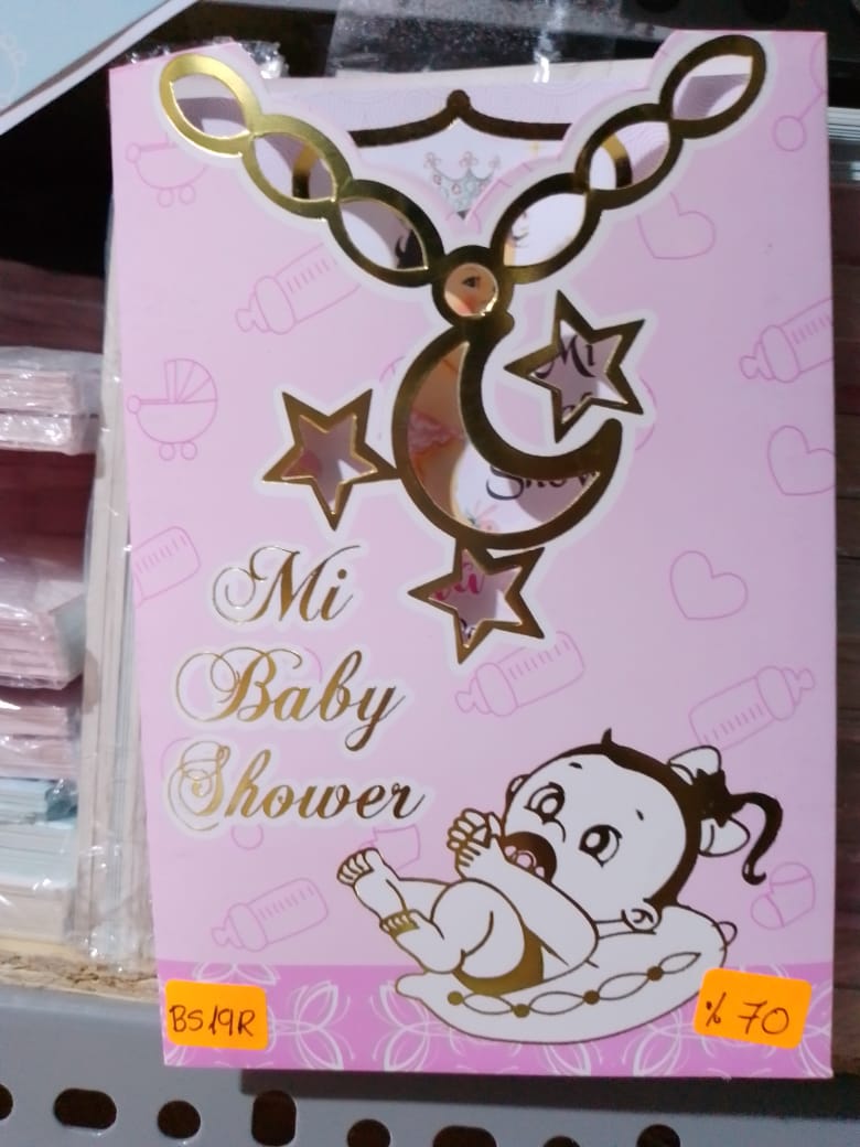 TARJETA BABY ROSADO BS19R