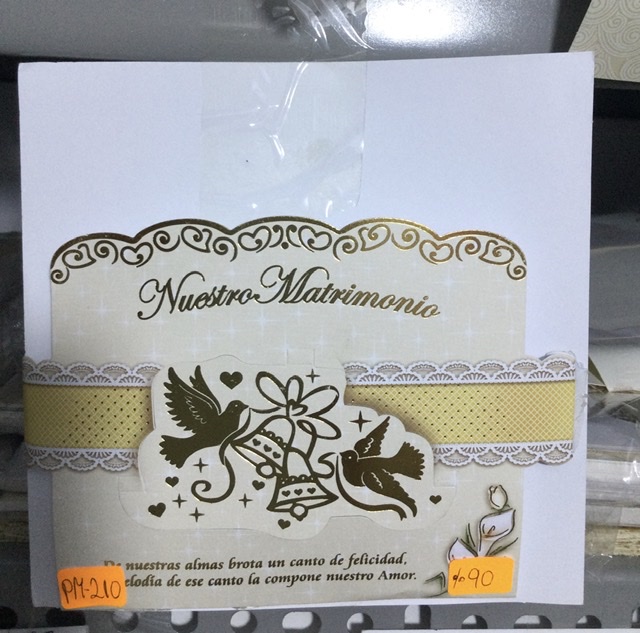 Tarjeta matrimonio PM210