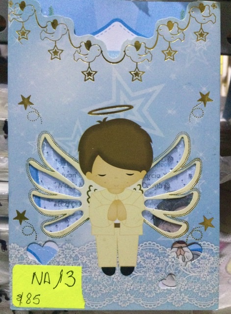 TARJETA BAUTIZO HOMBRE B12
