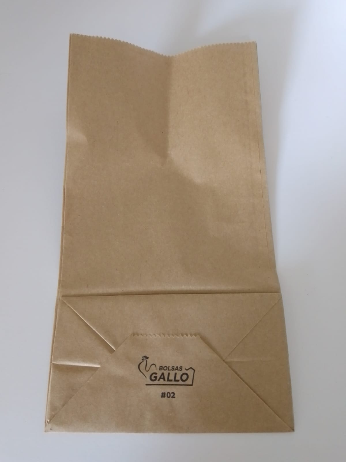 BOLSA PAPEL #2 45 GR. 10.5X19.5X6