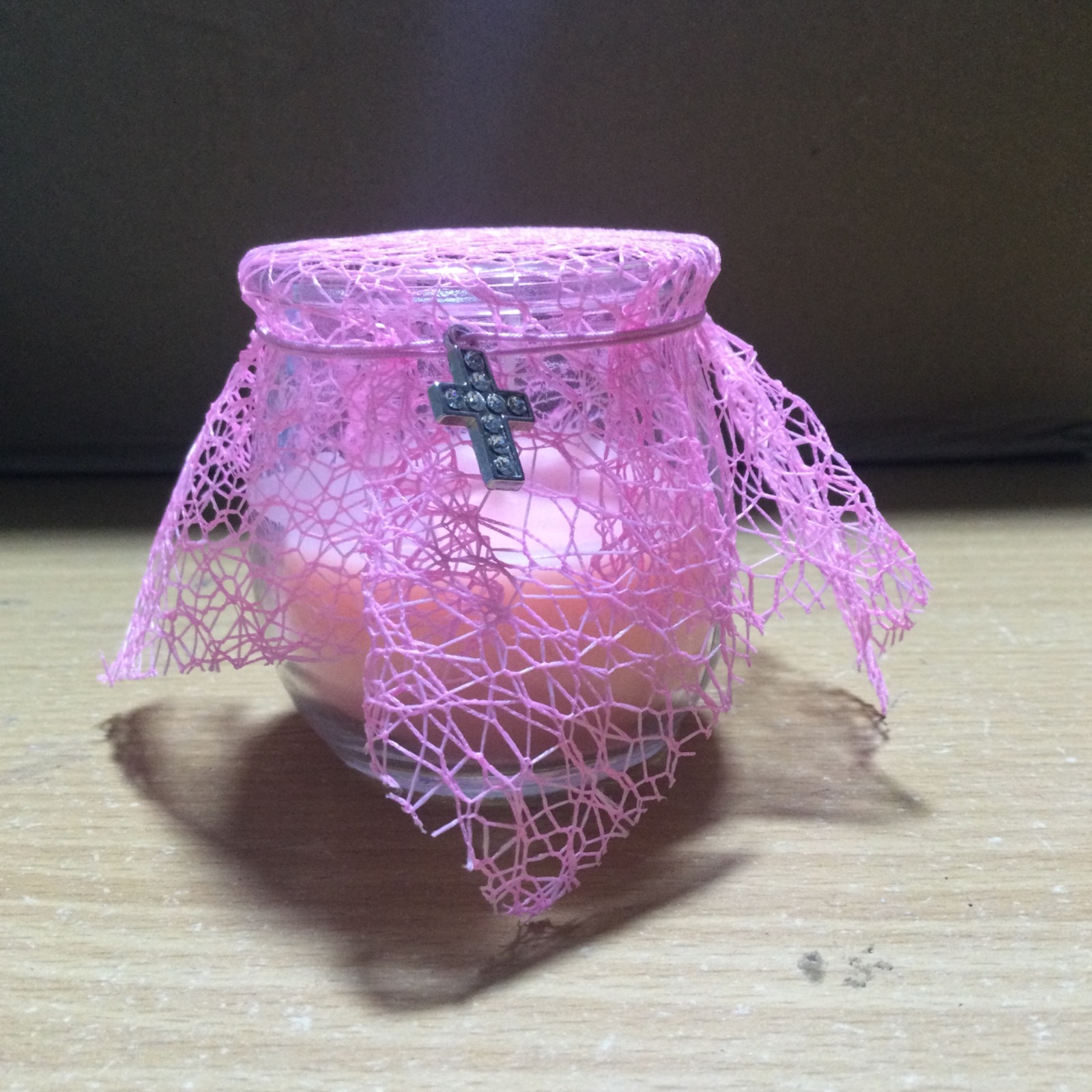 VELAS EN FRASCO AROMATICAS ROSADO PR841