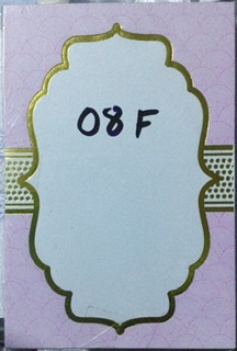 Tarjeta interior a color rosado INT08F
