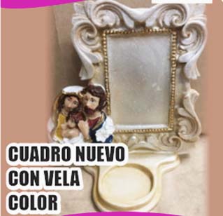 MARMUALINA CUADRO CON VELA DE COLOR