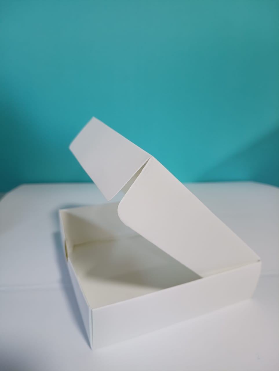 CAJA DE TORTA BLANCO 10X10X2.5 CM PR485