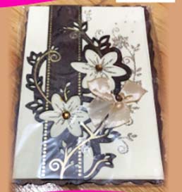 TARJETA MADERA RECTANGULAR 2 FLORES CHICA