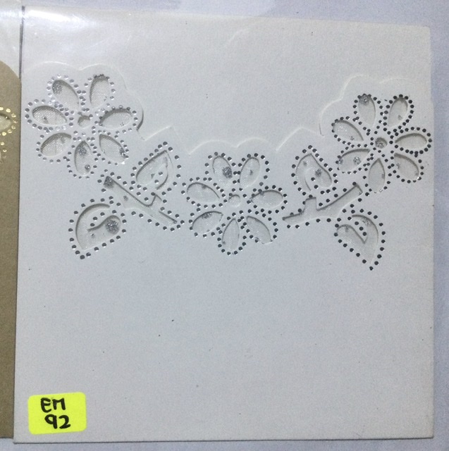 TARJETA FOLCKOTE FLOREADO PLATA