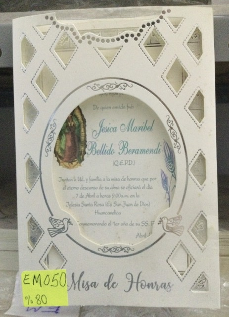 TARJETA HUECO PLATA