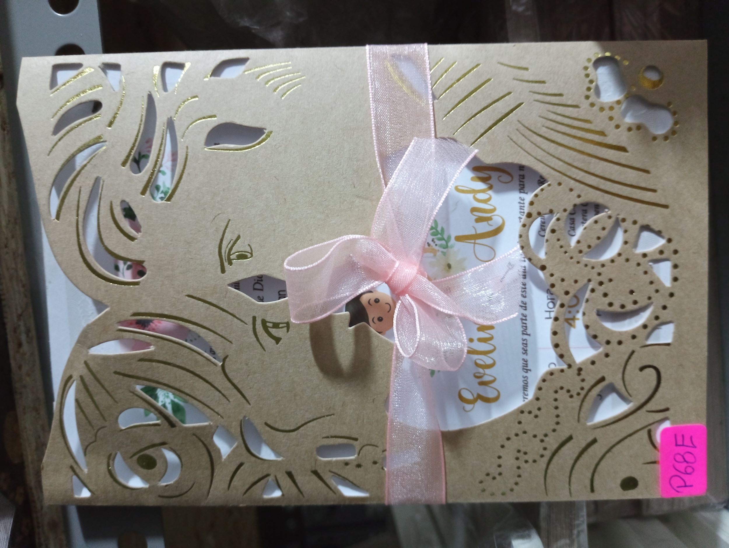 TARJETAS NOVIOS CARAS ECOLÓGICO P68E