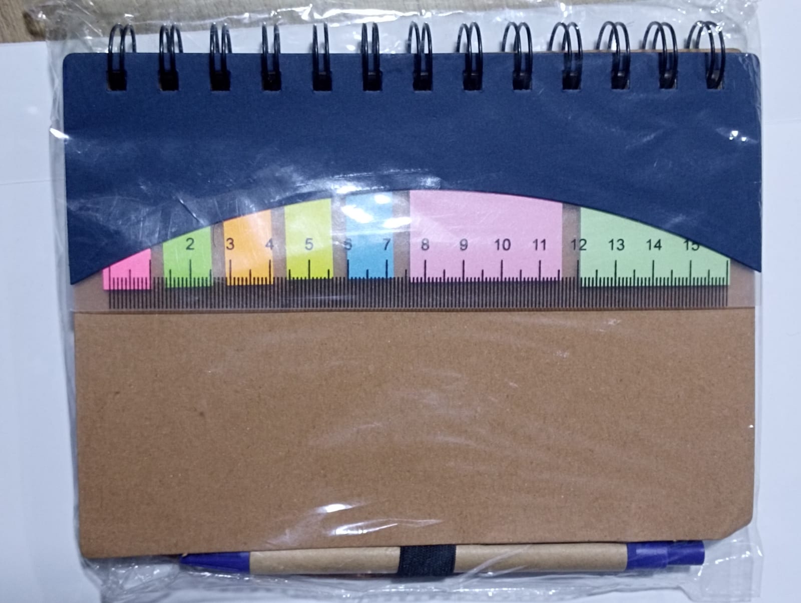 AGENDA PASTA CARTON CON REGLA 13X18 PR882