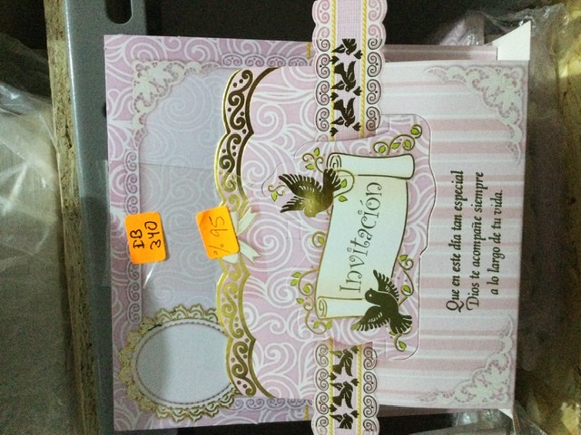 TARJETA BAUTIZO Ib340