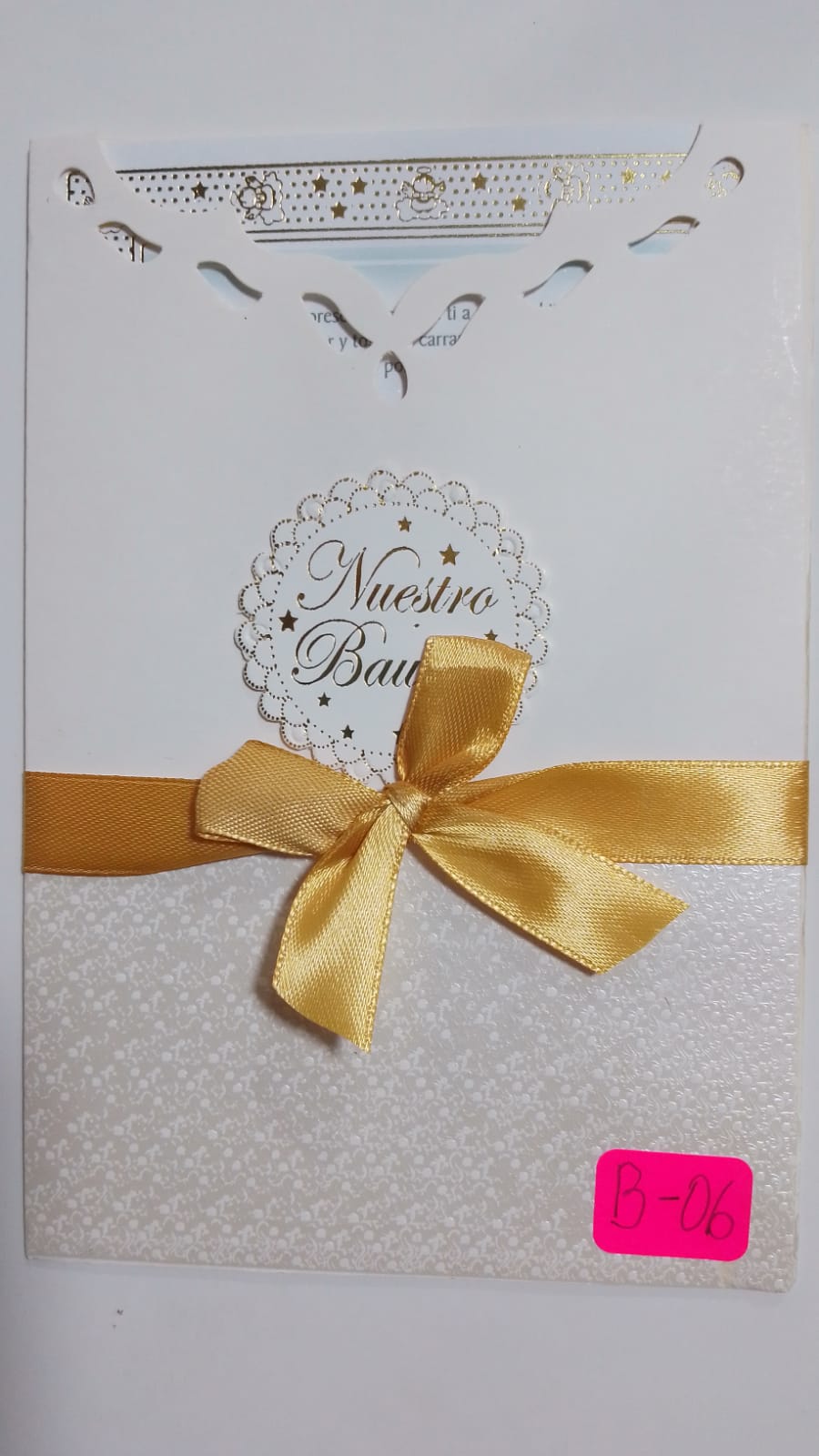 TARJETAS MI BAUTIZO ANGELITO  LIBRE B06L