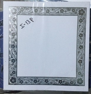 Tarjeta interior flores plateado INT13P