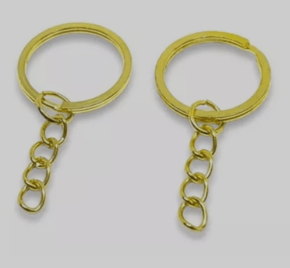 Argolla para llavero dorado