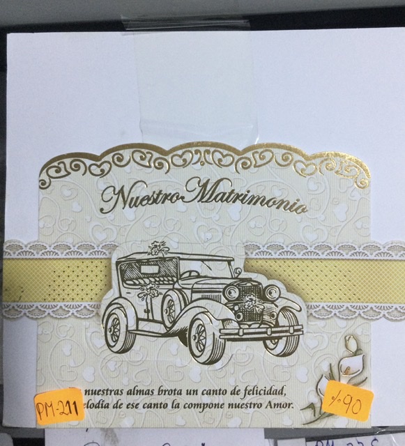 Tarjeta matrimonio PM211