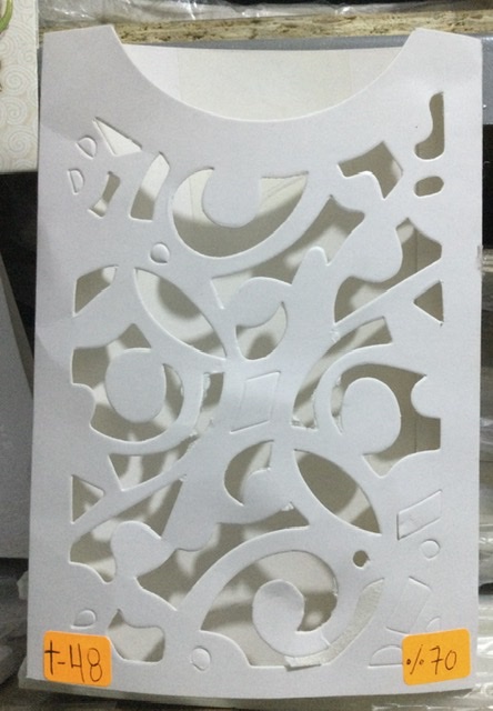 TARJETA CALADO ONDAS 12X17.5