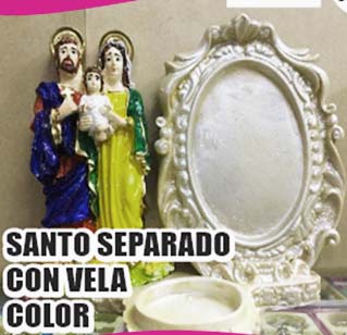 MARMUALINA SANTO SEPARADO CON VELA DE COLOR