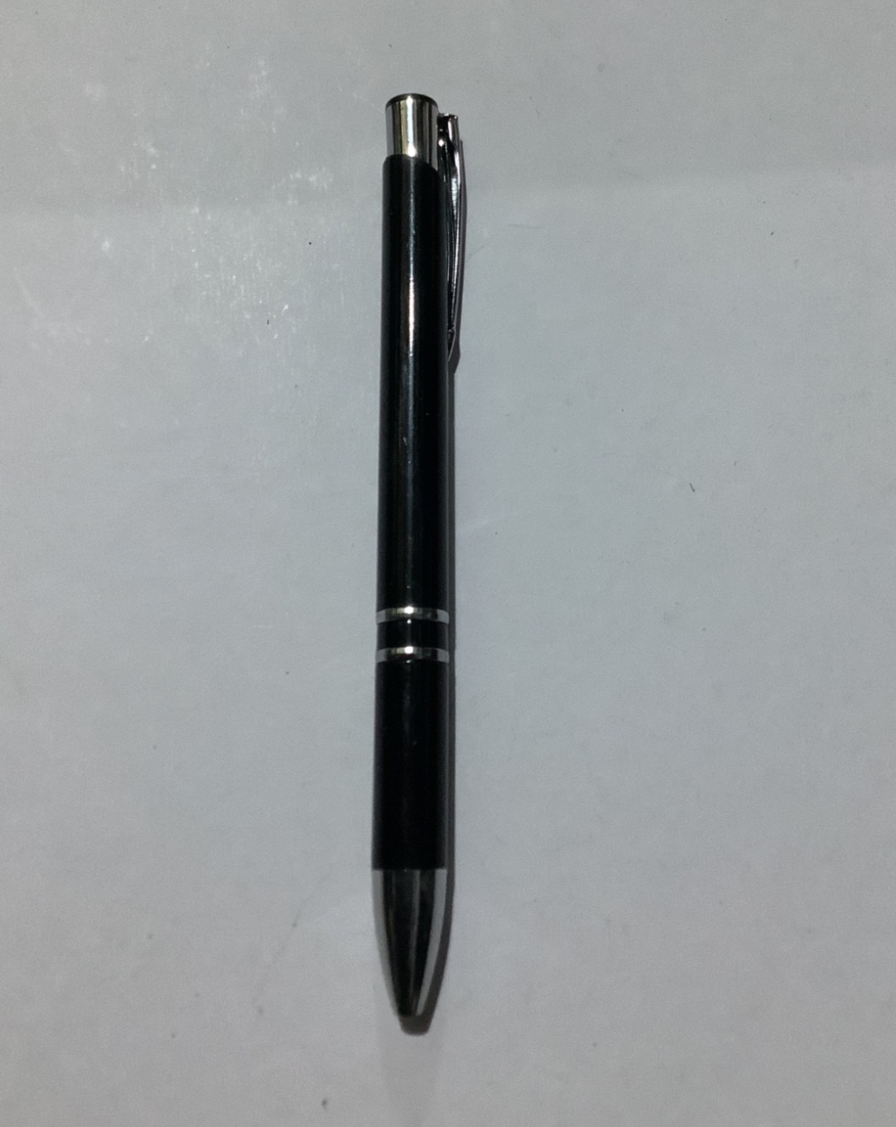 LAPICERO NEGRO DOBLE LINEA PLATEADA PR1020N