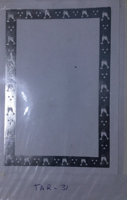 Tarjeta interior plateado TAR31
