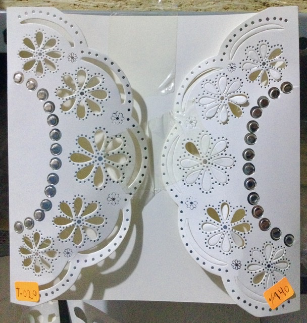 TARJETA CALADO PLATA 20X20