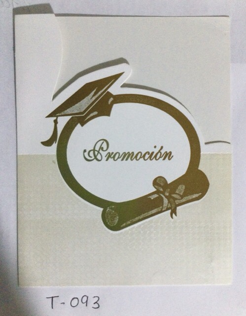 Tarjeta promoción dorado T93