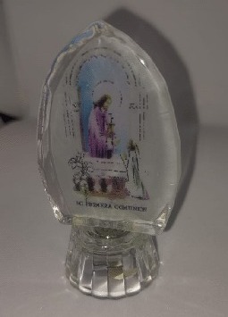 VIDRIO HIELO MEDIANO NIÑA CON JESUS PR670