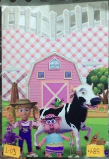 TARJETA LA GRANJA ROSADO L003