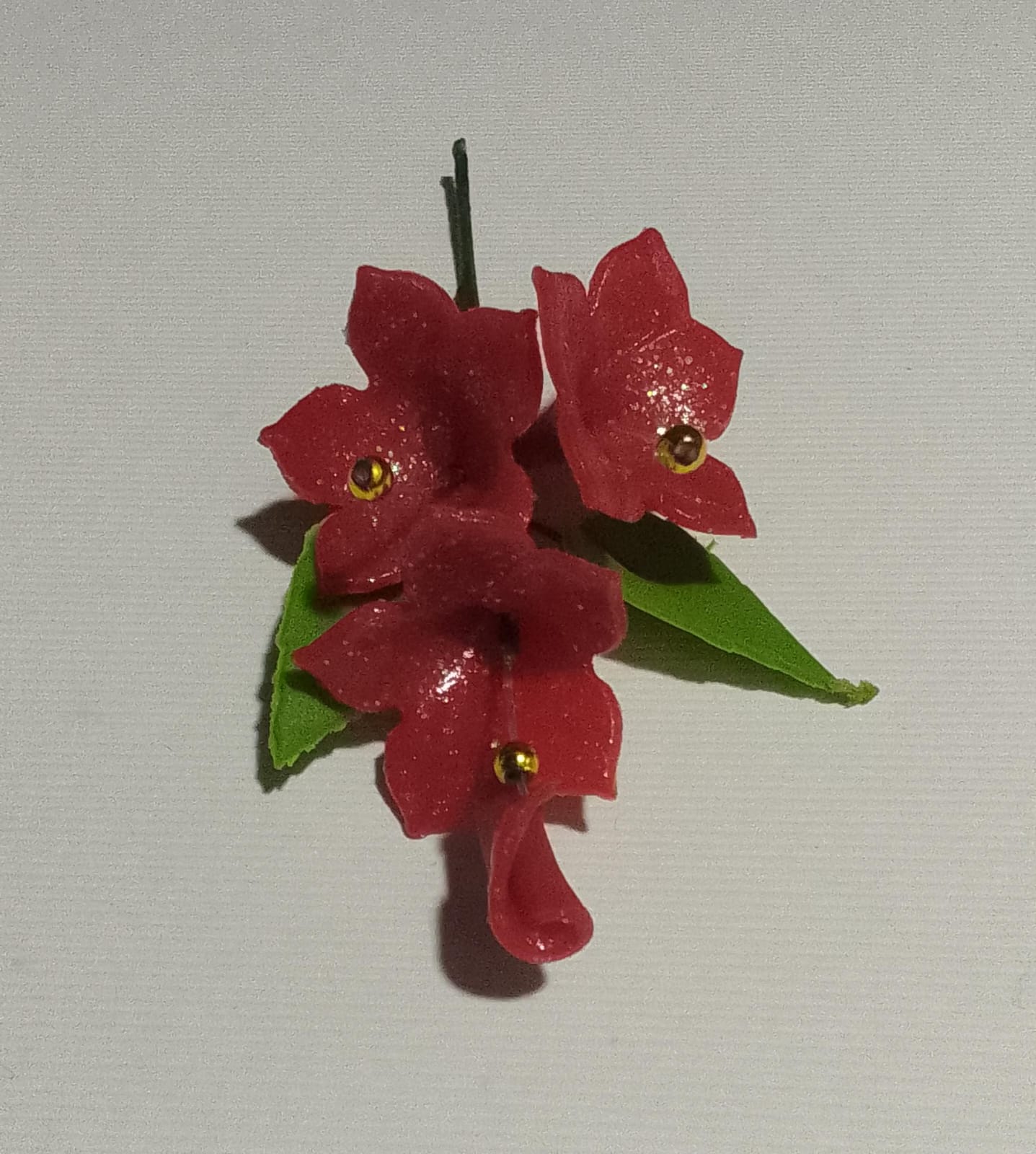 FLORES ROJO DE MASA PR965