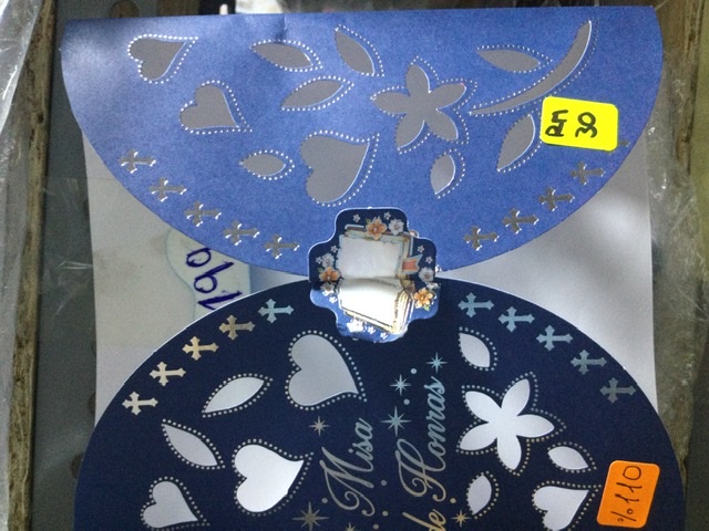 TARJETA AZUL MISA