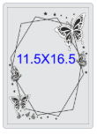 INT38D MARCO LINEAS CON MARIPOSA 11.5X16.5 CM