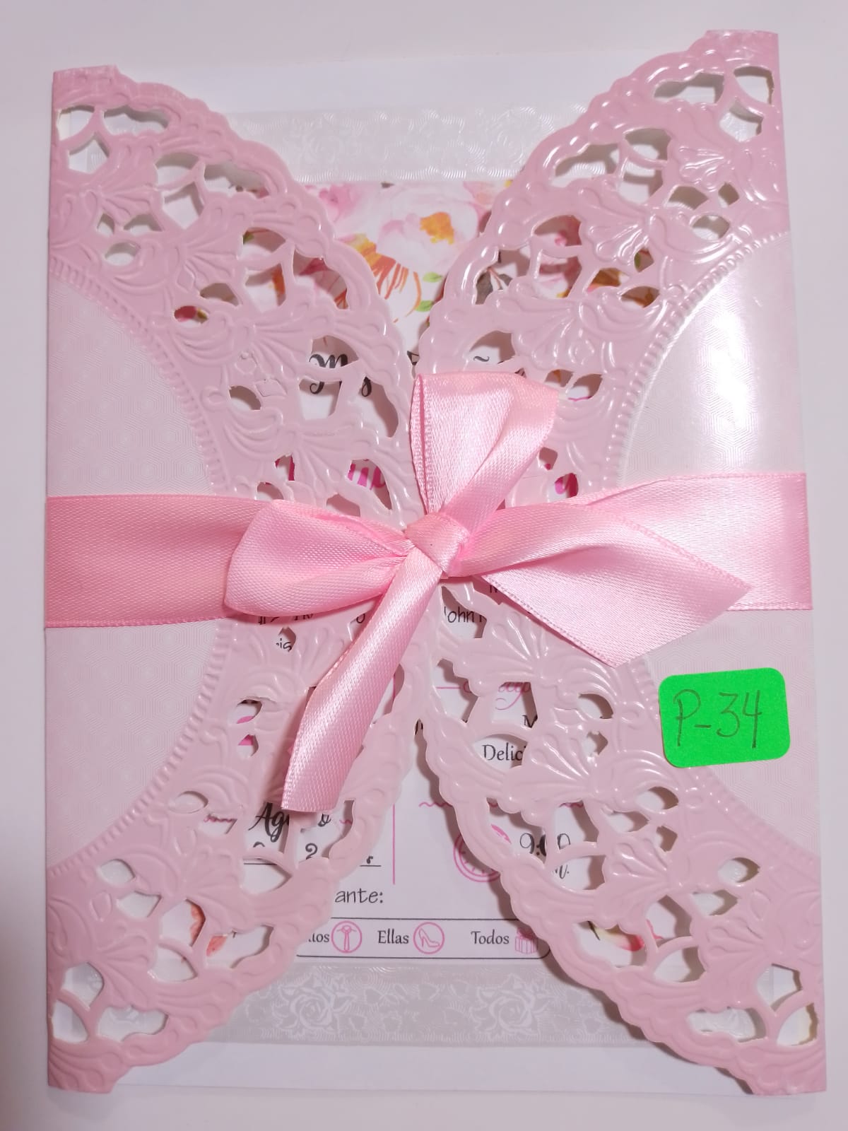 TARJETA 15AÑOS BORDES OVALADOS P34R