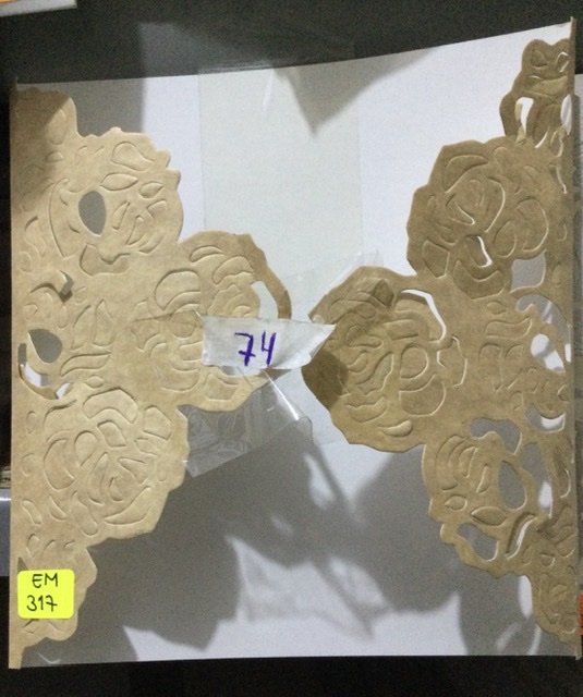 Tarjeta bordes de flores EM317