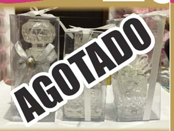 LICORERAS DECORADAS CON MICA