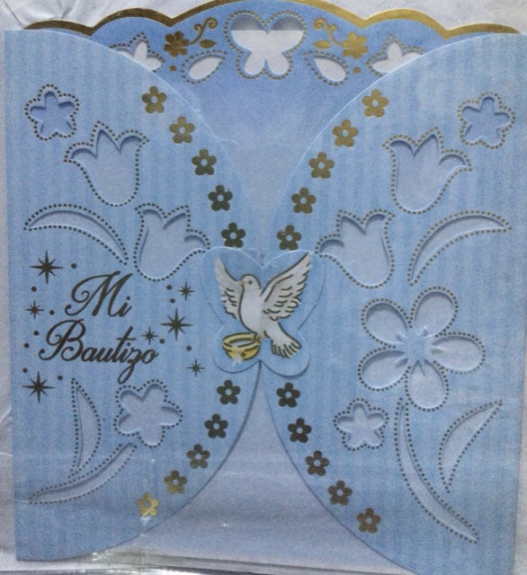 TARJETA CELESTE BAUTIZO