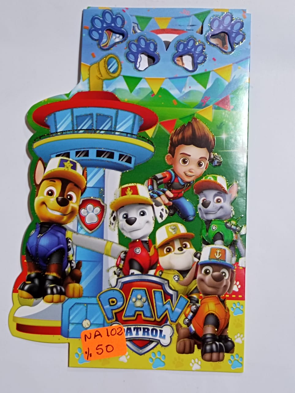 TARJETA PAWPATROL NIÑO NA102