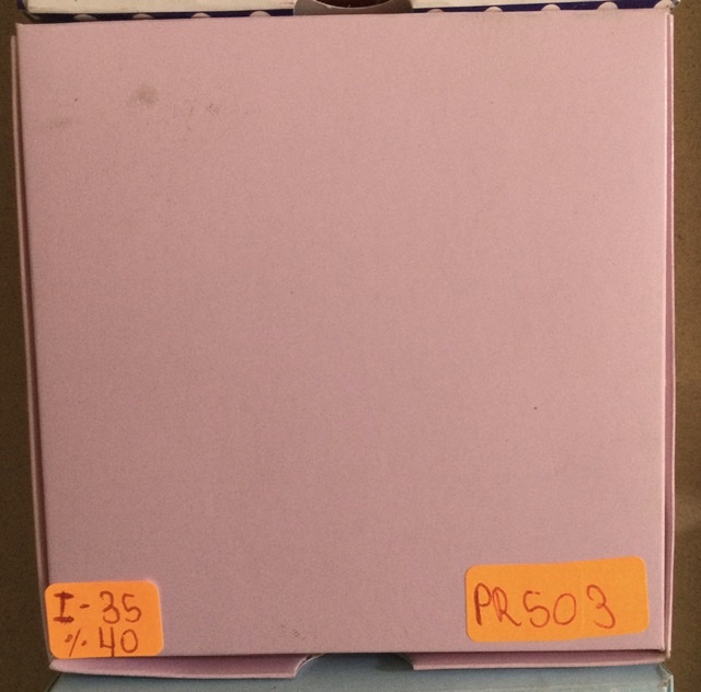 CAJA DE TORTA ROSADO 10X10X2.5 CM PR503