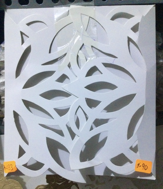 TARJETA CALADA DE PUNTAS FOLCKOTE 20X20