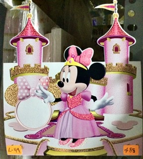 TARJETA MINNIE HECHADO