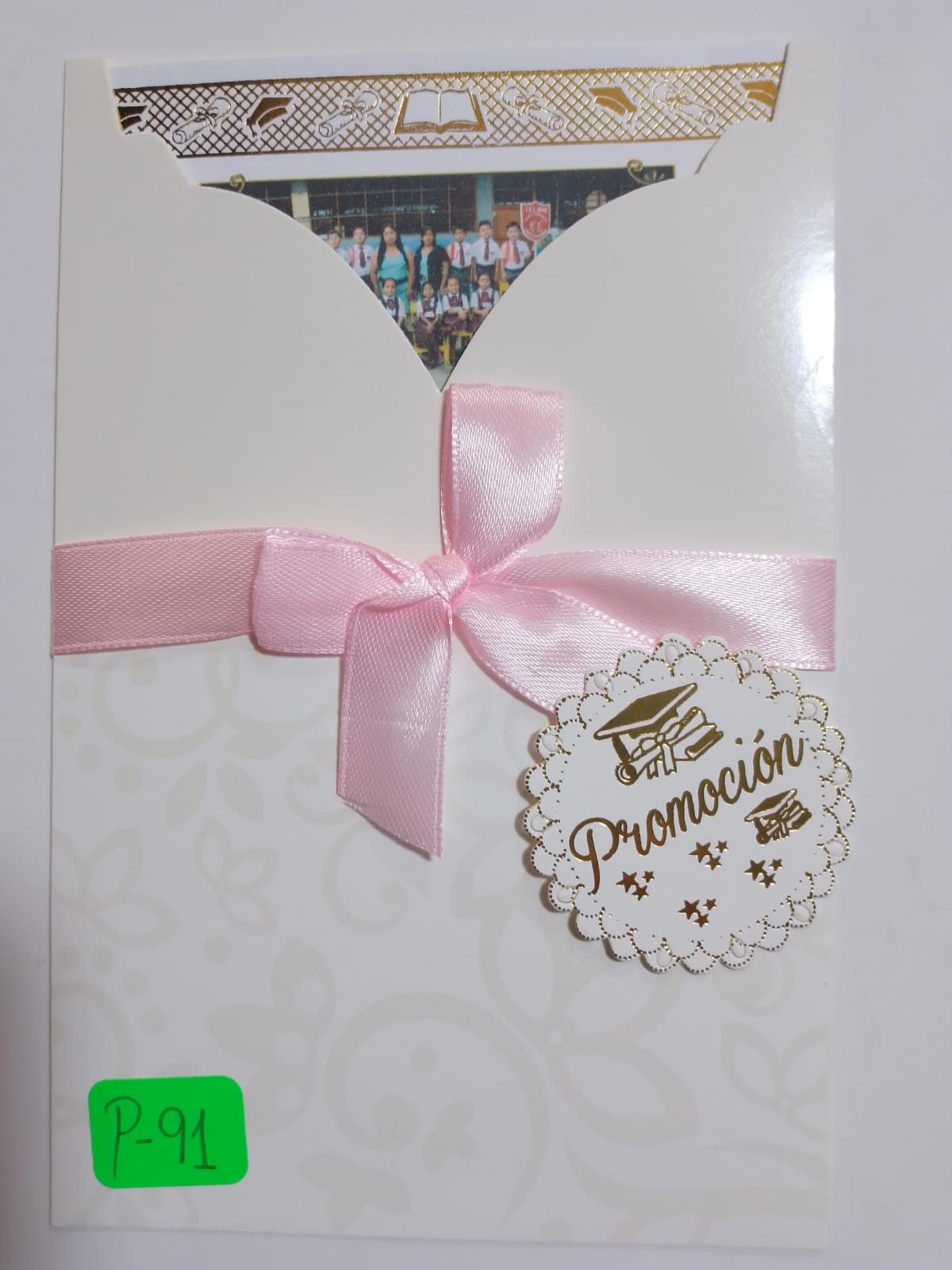 TARJETA BAUTIZO BLANCO P91N