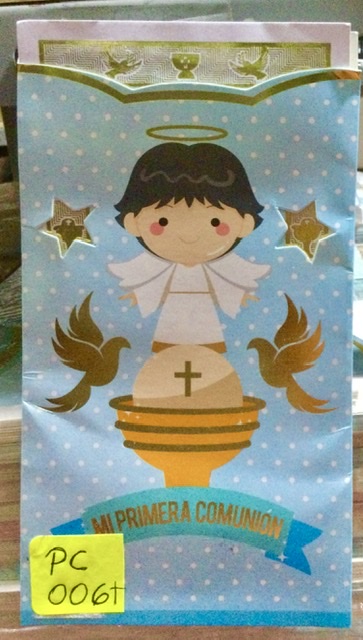 Tarjeta comunión ángel celeste PC006T
